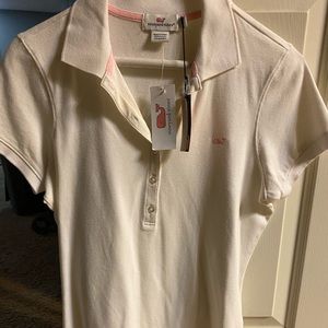 Vineyard vines white polo new